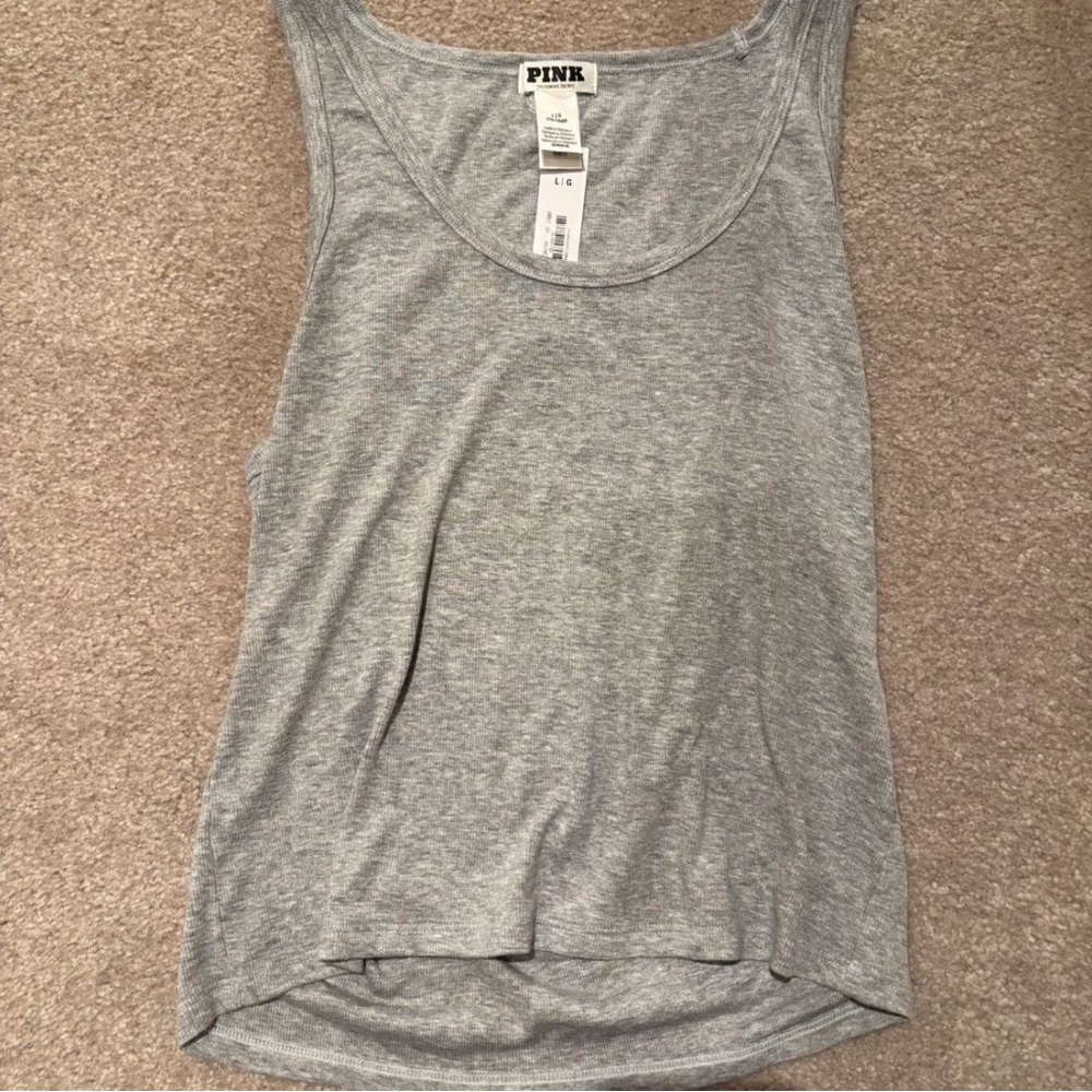 PINK Victoria's Secret Heather Gray Tank Top